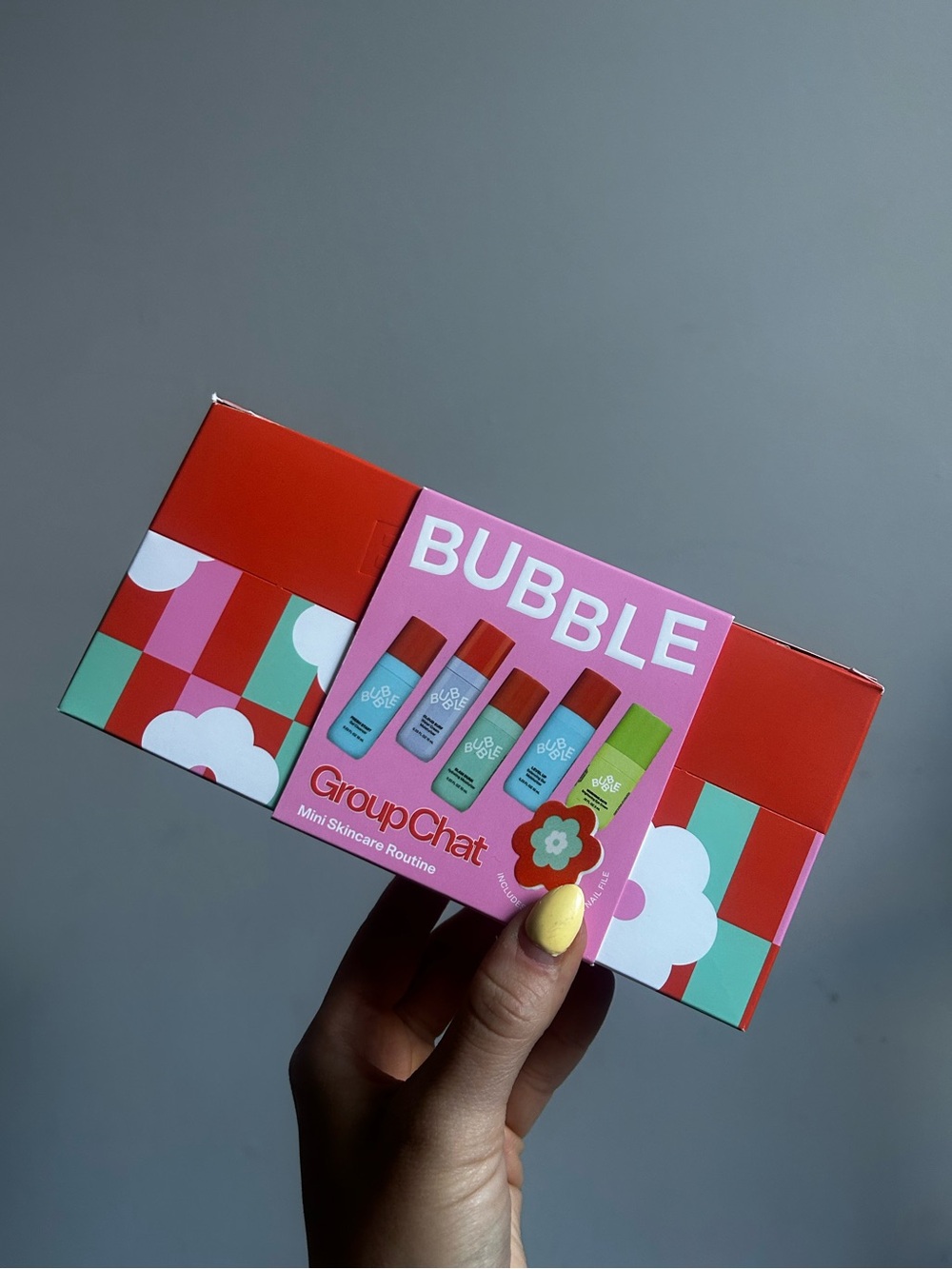 BRAND NEW Bubble GroupChat SKINCARE MINI SET CLEANSER OLIVE AND JUNE - Picture 4 of 11